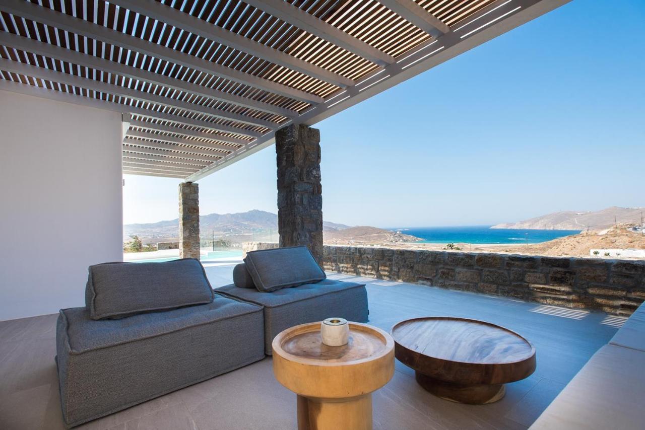 Villa Principality Villas, Sea View With Private Pool Above Ftelia Mykonos Town