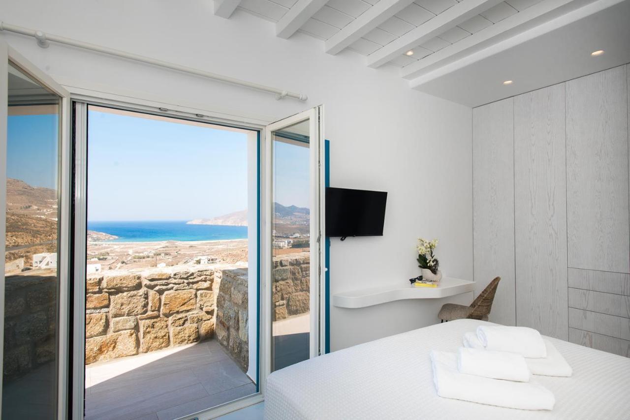 Principality Villas, Sea View With Private Pool Above Ftelia Mykonos Town