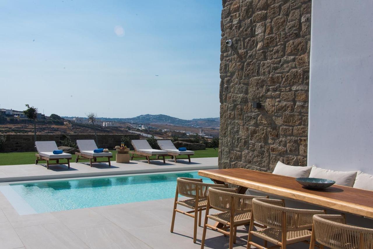 Principality Villas, Sea View With Private Pool Above Ftelia * Mykonos Town