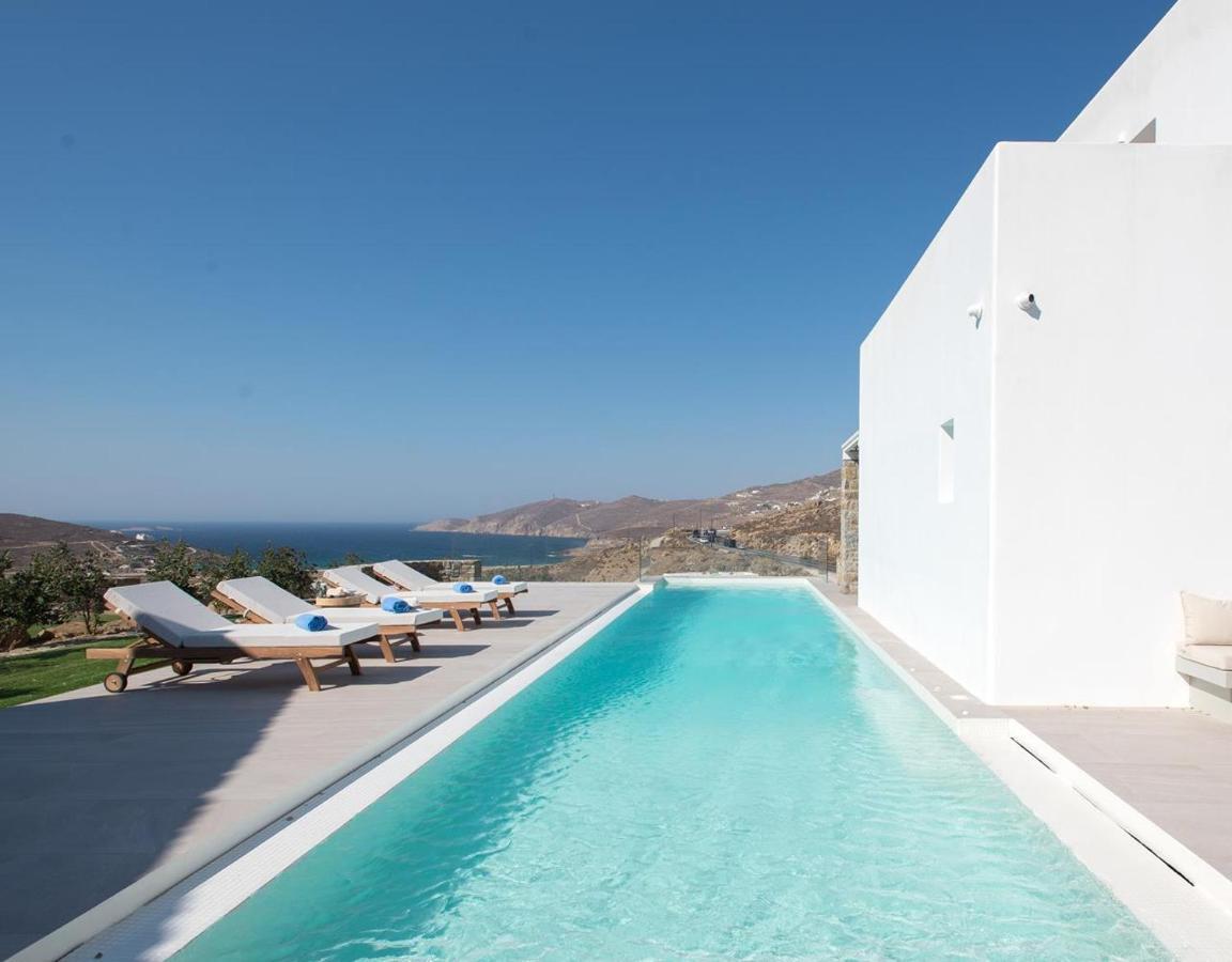 Principality Villas, Sea View With Private Pool Above Ftelia Mykonos Town