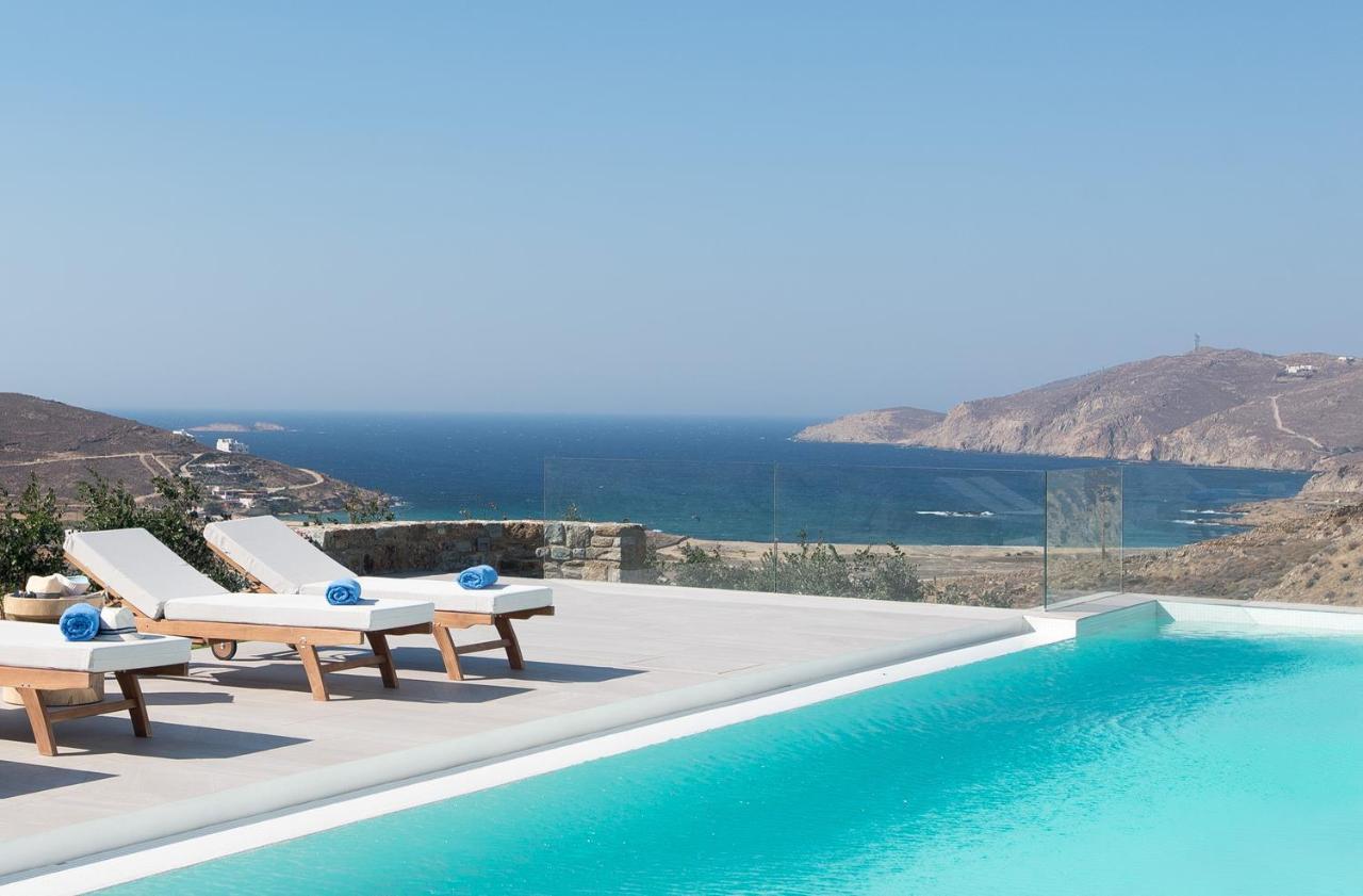 Villa Principality Villas, Sea View With Private Pool Above Ftelia Mykonos Town